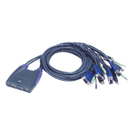 Aten 4-Port USB VGA/Audio Cable KVM Switch (1.8m)